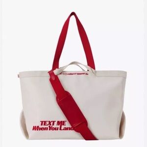BEIS x Lonely Ghost Travel Tote in Ghost White LIMITED EDITION